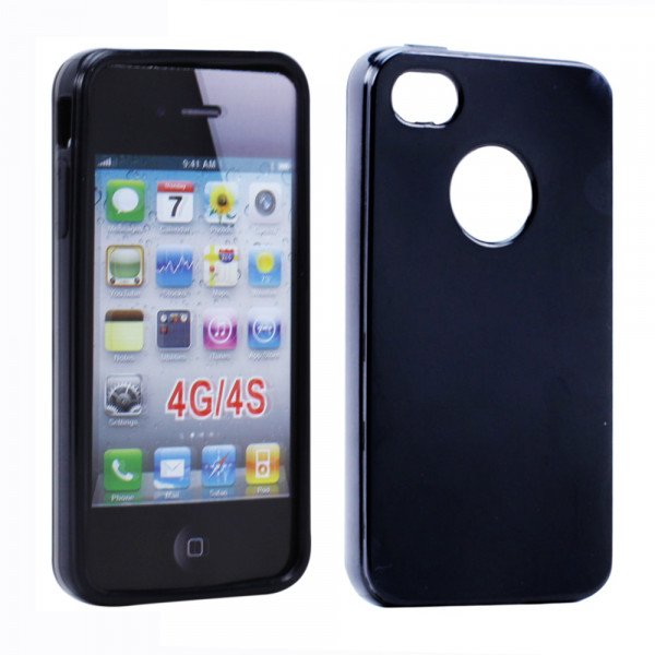 Wholesale iPhone 4S 4 TPU Gel Case (Black)